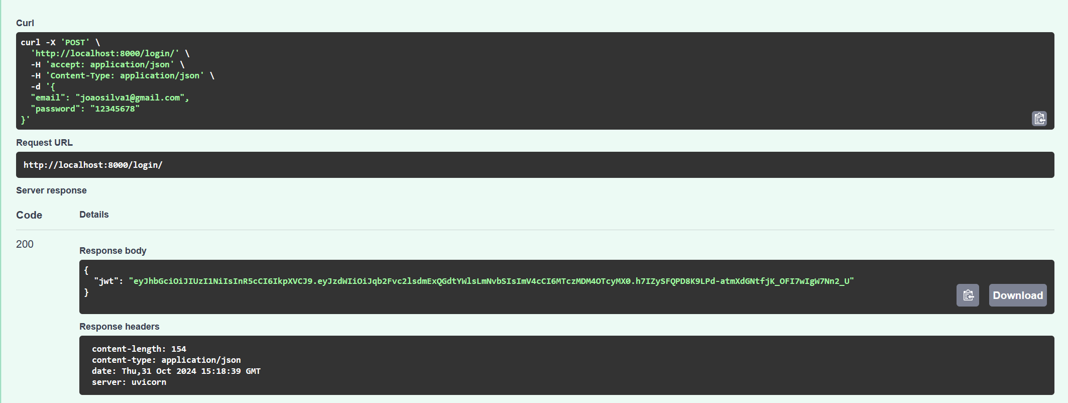 Login